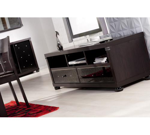 Тумба под телевизор в гостиную Мира MIRA-07 венге