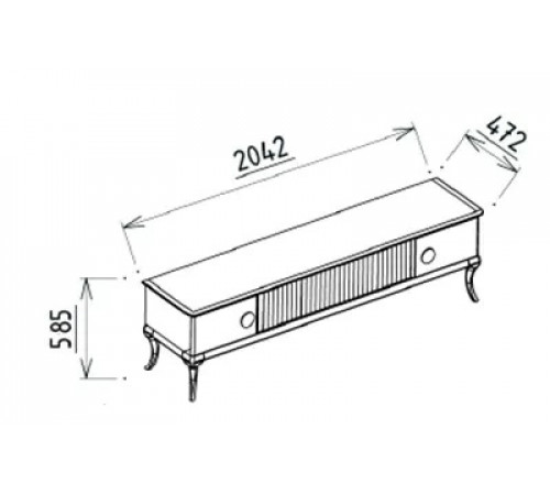 Тумба под ТВ Песаро (PESARO) PESR-15