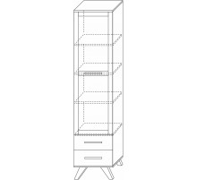 Гостиная Вега Скандинавия 2 (глянец, белый + дуб каньон) Гостиная Вега Скандинавия 2 (глянец, белый + дуб каньон)