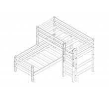 Двухъярусная детская кровать Соня Вариант-7 Двухъярусная детская кровать Соня Вариант-7