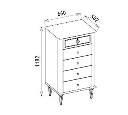 Комод высокий Мистраль (Mistral)