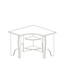 Письменный угловой стол Алиса 558 Письменный угловой стол Алиса 558